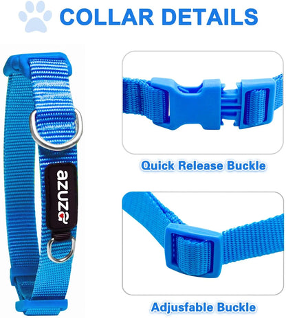 Comfort Fit 3-Pack Dog Collars - Soft & Stylish for All Sizes of Dogs