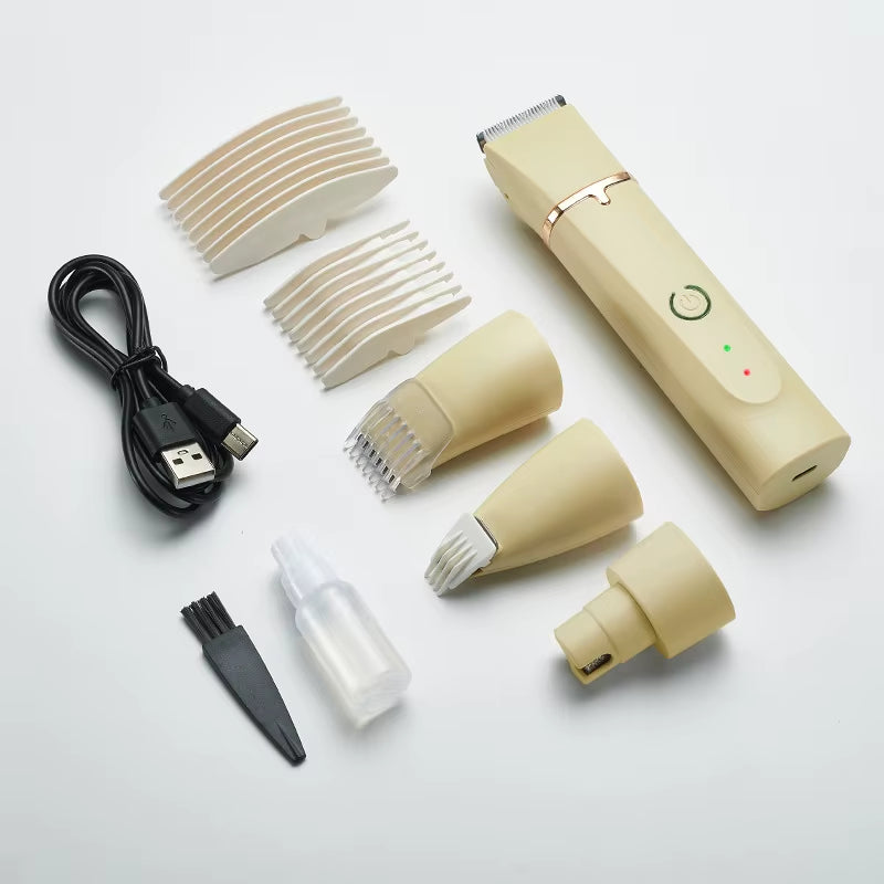 Ultimate 4-in-1 Electric Pet Grooming Kit: Hair Trimmer, Nail Grinder & Professional Clippers for Dogs