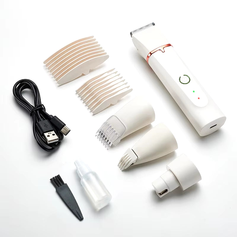 Ultimate 4-in-1 Electric Pet Grooming Kit: Hair Trimmer, Nail Grinder & Professional Clippers for Dogs
