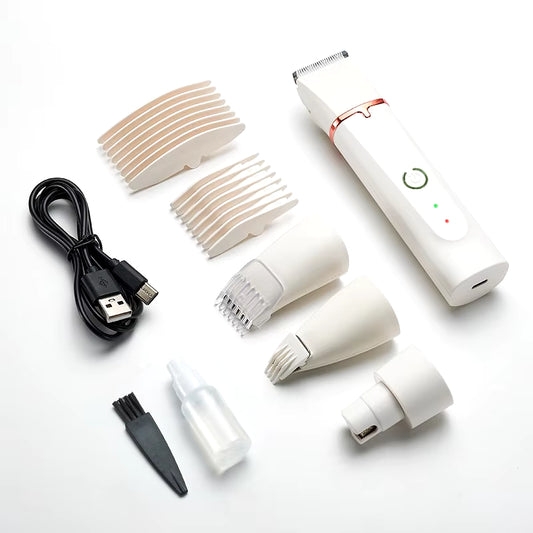 Ultimate 4-in-1 Electric Pet Grooming Kit: Hair Trimmer, Nail Grinder & Professional Clippers for Dogs