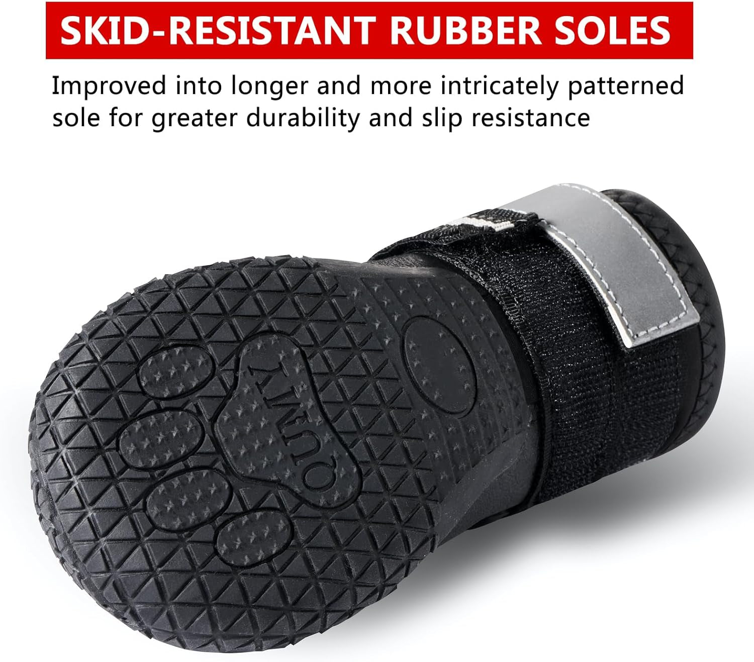 Ultimate Dog Boots for All Seasons - Water-Resistant Paw Protectors for Large & Medium Dogs, Ideal for Winter Snow, Hot Paved Roads, and Slippery Indoor Floors