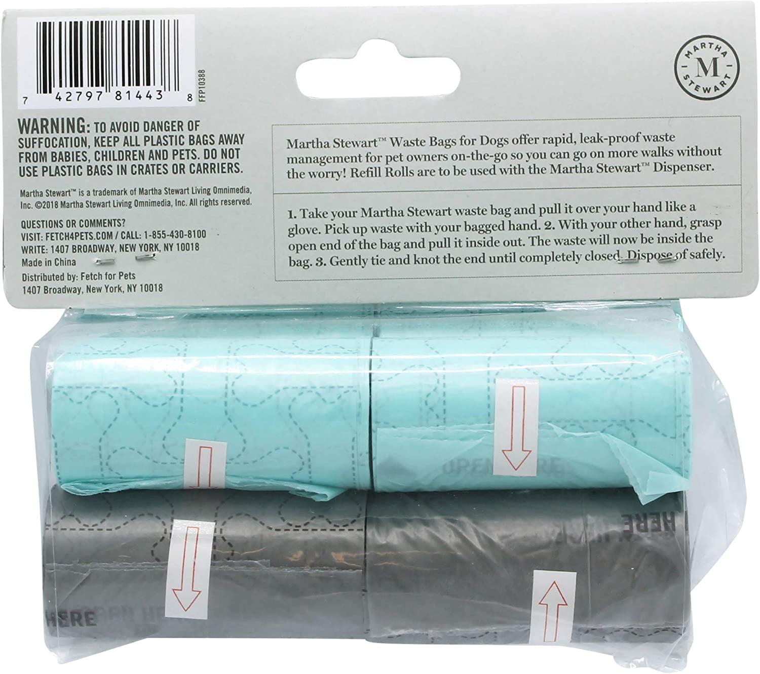 Extra Strong Unscented Dog Waste Bags - 120 Tear-Resistant Bags for Effortless Cleanup - Perfect for Daily Dog Walking - 8 Convenient Rolls