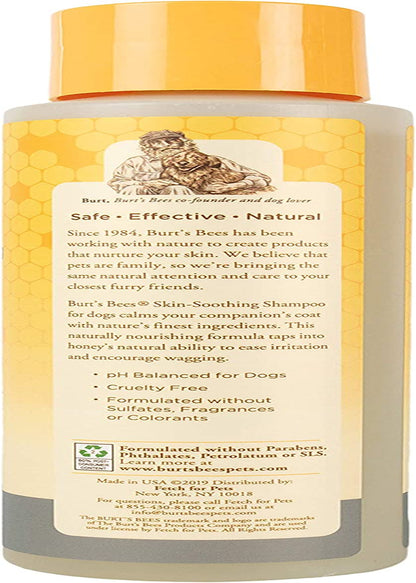 Naturally Derived Skin Soothing Honey Shampoo for Dogs - Gentle Formula for All Breeds & Puppies - Perfect for Dry & Sensitive Skin - Made in the USA, 16 Oz