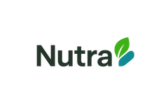 Make a logo for a company that sells nutrition gummies and supllements, the name of the company is nutra use a cool logo and have a small icon next to it 